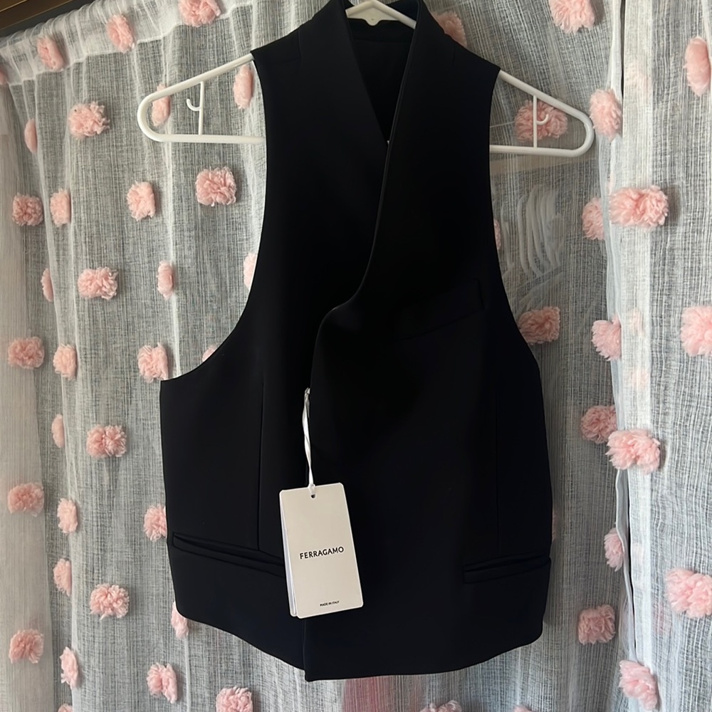 Double breasted slim fit waistcoat